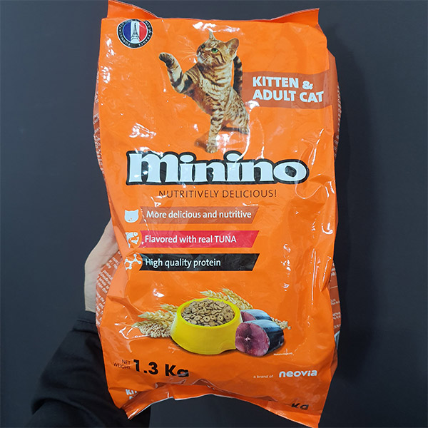 미니노 참치 cat 키튼 성묘 길고양이사료 1.3kg	